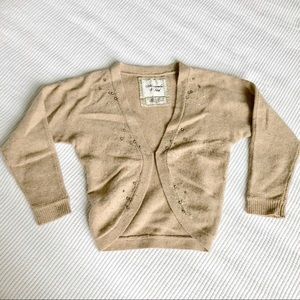 Vintage A&F Embellished Cashmere Cardigan